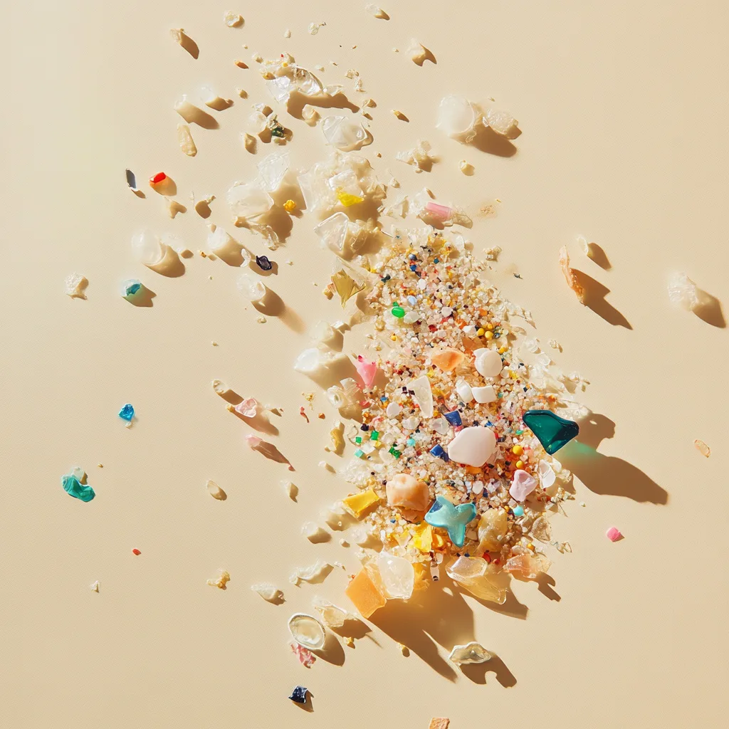 odyssey mj aesthetic photo of microplastics with light beige ba 05a6 49b9 ac07