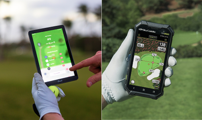 Battle of the Golf Tablets: The Caddie by Pinned Golf vs. SkyCaddie