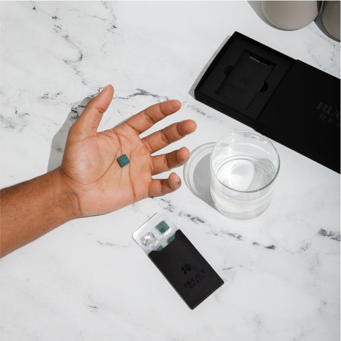 rugiet ready comounded erectile dysfunction medication packaging mint melt lifestyle 1