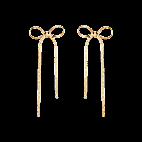 Herringbone Bow Earrings