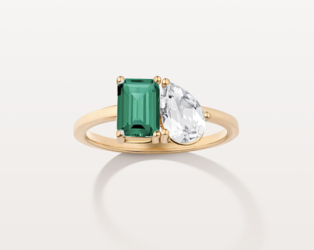 Toi et Moi Gemstone Classic Ring