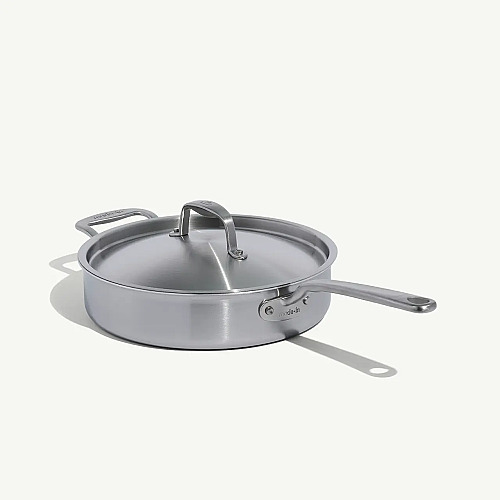 3.5-QT Stainless Clad Saute Pan