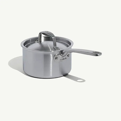 2-QT Stainless Clad Saucepan