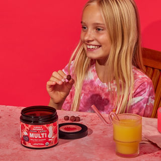 Kids Whole Food Multivitamin Gummies, Strawberry (90 ct)