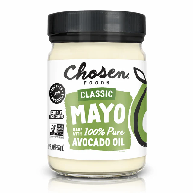 Jar of Chosen Foods Classic Mayo with Avocado Oil