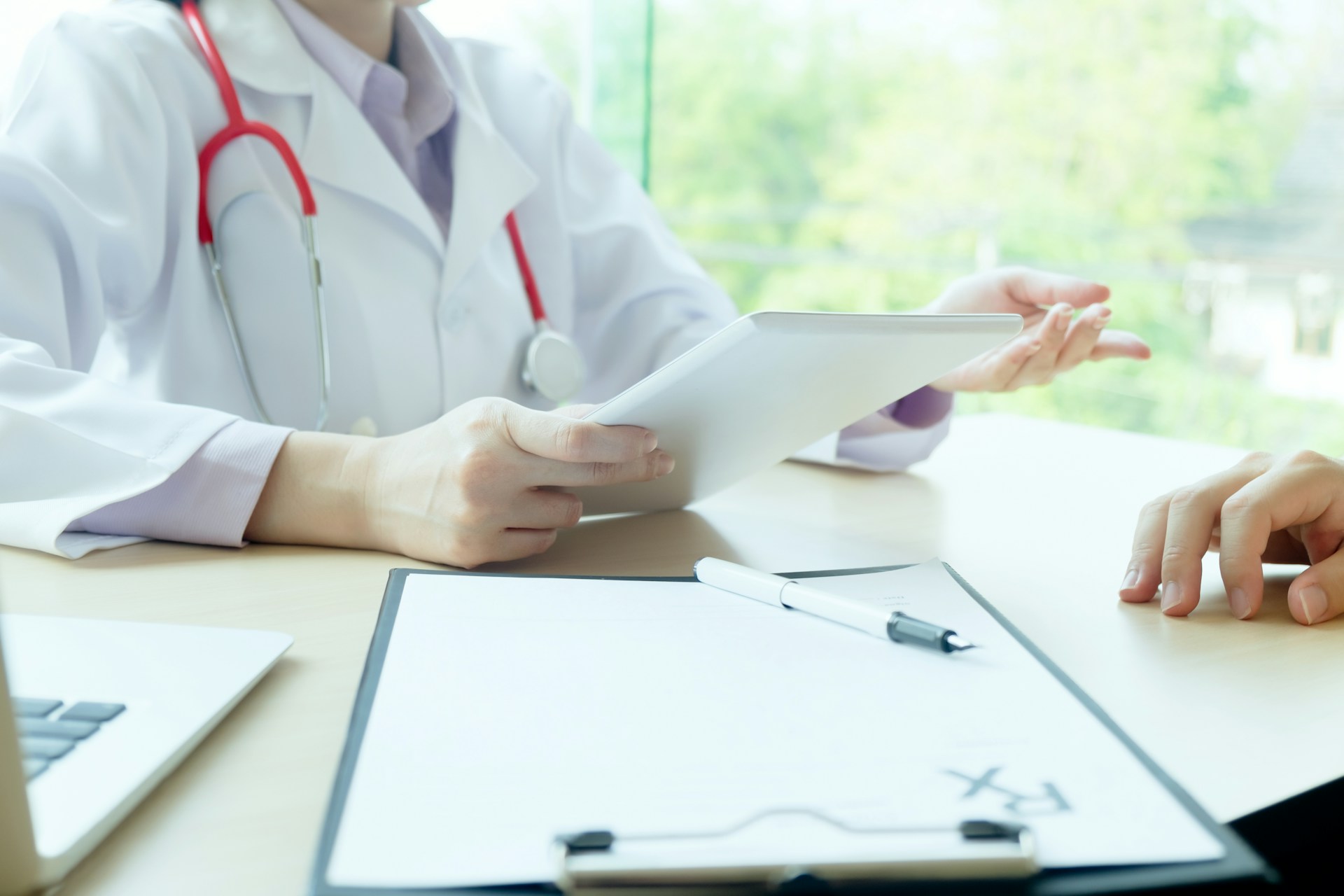 A doctor consulting with a patient about Type 2 Diabetes and ED