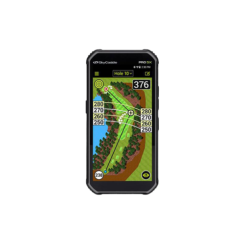 SkyCaddie Pro 5X Golf GPS SkyCaddie Pro 5X displays detailed golf course map with yardages